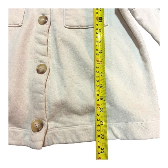 Anthropologie T LA Melora Shacket 100% Cotton Sz M Natural - Picture 4 of 8